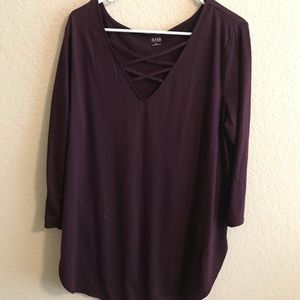 Ana Tunic with Criss Cross Neckline!
